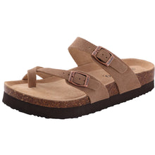 Load image into Gallery viewer, Comwarm Fashion Women's Suede Mules Slippers Men Clogs Cork Insole Sandals With Arch Support Outdoor Beach Slides Home Shoes