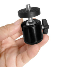 Load image into Gallery viewer, Hot Shoe 1/4 Screw Hole Tripod Mount Camera Head Adapter Ball Head with Lock LED Light Flash Bracket Holder For DSLR DV Cameras