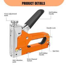 Load image into Gallery viewer, Heavy Duty Staple Gun, 3 in 1 Upholstery Staple Nail Steel Gun with 3000 Staples, Stapler Gun for Wood, Crafts, Carpentry