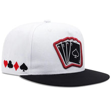 Load image into Gallery viewer, 2024 Fashion Hip Hop Adjustable Snapback Cap Embroidered Playing Card Baseball Hat