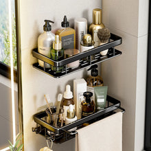 Load image into Gallery viewer, Bathroom Shelf No Drill Wall Mounted Shampoo Bottle Shower Corner Rack Toilet Storage Rack Aluminum Bathroom Kitchen Accessories