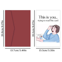 Load image into Gallery viewer, 1pcs Funny Birthday Card Suitable for Elders,Humor Birthday Greeting Card Suitable for Parents The Elderly,Unique Gifts Card
