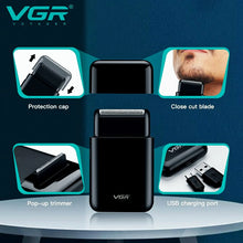 Load image into Gallery viewer, VGR Electric Shaver USB Charge Portable Beard Trimmer for Men V390