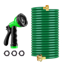 Load image into Gallery viewer, GardenJoy Self-Coiling Hose! 10 Spray Nozzles, 3/4&quot; Conn