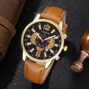 Minimalist Men's Ultra Thin Quartz Watch - Simple Business Leather Belt Wristwatch