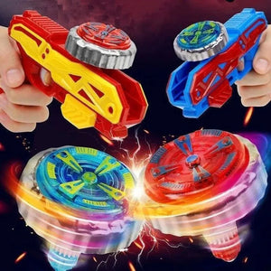 Luminous Rotating Gyro Gun - Outdoor Battle Toy for Boys, Kids, Parents & Children Play