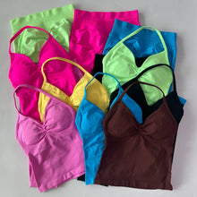 Load image into Gallery viewer, No Logo Seamless Gym Set Women Tank Tops High Waist Scrunch Yoga Leggings Fitness Clothes Workout Sets Gym Suit Activewear