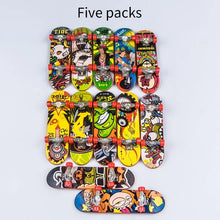 Load image into Gallery viewer, 5Pcs Alloy Finger Skateboards Pressure Relief Venting Fingertip Toys