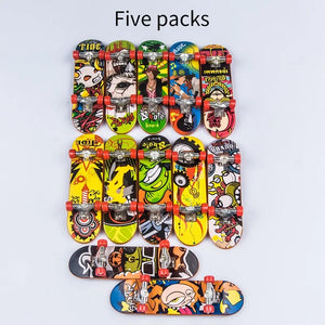 5Pcs Alloy Finger Skateboards Pressure Relief Venting Fingertip Toys