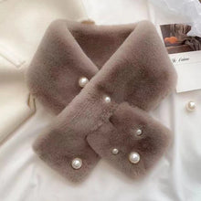 Load image into Gallery viewer, Women Faux Rabbit Fur Scarf Winter Warm Soft Neck Warmer