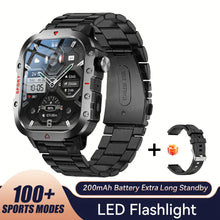 Load image into Gallery viewer, KESHUYOU Outdoor Sports Smart Watch 2.01 inch HD Screen LED Flashlight Bluetooth Talking Smart Watch for Men Women Holiday Gifts