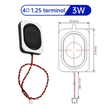 Load image into Gallery viewer, 1PCS 2831/3128 Speaker 4 Ohm 3 Watt 4R 3W Full Range Cavity Sound Speaker HIFI Speaker Accessories 3525 4 ohm ultra-thin speaker