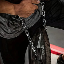 Load image into Gallery viewer, Weight Lifting Dip Belt Neoprene Back Gym Belt with Chain for Fitness Bodybuilding Pull up Strength Training Load Waist Strap