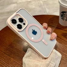 Load image into Gallery viewer, Transparent Magsafe Magnetic Case For iPhone 16 17 Air 16e 15 14 Plus 13 12 11 Pro Max Wireless Charging  Hard Protect Cover