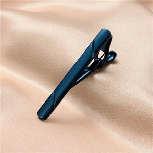 Minimalist Tie Clip & Cufflinks Set for Men - Business Party Gift Box, Luxury Fashion