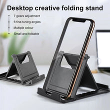 Load image into Gallery viewer, Mini Adjustable Creative Portable Universal Folding Plastic Phone Holder Tablet Computer Stand For ipad iPhone Samsung Xiaomi