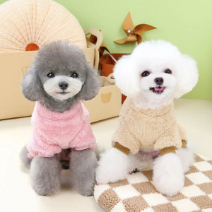Soft Fleece Crown Pattern Pet Dog Jumpsuit Costume Coat for Small Dogs