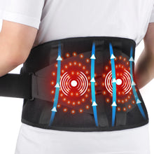 Load image into Gallery viewer, Electric Heating Waist Massager,Vibration Hot Compress Massage Belt,Lumbar Decompression Brace,Lower Back Support,Muscle Relax