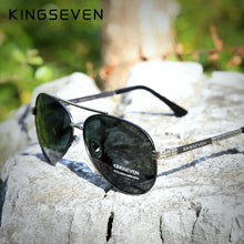 Load image into Gallery viewer, KingSeven Aviation Polarized Sunglasses: Men&#39;s Anti-Glare Driving Eyewear