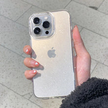 Load image into Gallery viewer, Luxury Glitter Bumper Bling Clear Case for IPhone 15 14 13 12 11 Pro Max Mini X XS Max XR 7 8 Plus 16 Pro Silicone Acrylic Cover