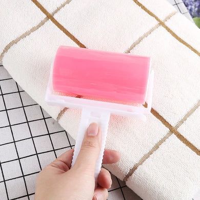 Portable Washable Sticky Roller Hair Sticker Mini Lint Brush Clothes Cleaner