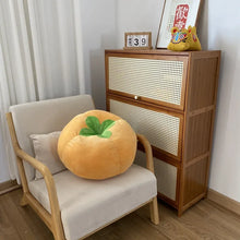 Load image into Gallery viewer, Thickened Cushion with Tomato-Shaped Pillow Vegetable Mushroom Persimmon Round Cushion Pad for Window Seat Pillows for Bedroom