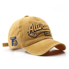 Load image into Gallery viewer, 2022 Summer Women Men Baseball Cap Fashion Letter Embroidery Snapback Hat Vintage Washed Cotton Unisex Hip Hop Sun Hat Casquette