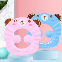 Load image into Gallery viewer, Baby Shower Soft Cap Adjustable Hair Wash Hat for Kids Ear Protection Safe Children Shampoo Bathing Shower Protect Head Cover