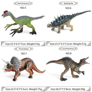 High Quality PVC Jurassic Dinosaur Action Figures – T-Rex & Brachiosaurus Toy Model for Kids