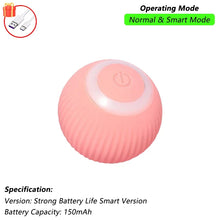 Load image into Gallery viewer, Dog Cat Interactive Ball Toy Automatic Rolling Ball Faux Tail Rechargeable Smart Pet Electric Toy Dog Cat Training Imitate Mouse