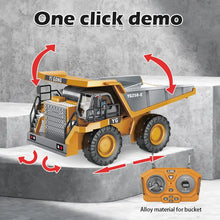 Load image into Gallery viewer, 1:24 RC Alloy Dump Truck &amp; Excavator - Heavy Engineering Toys for Boys