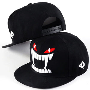 Hip Hop Baseball Cap - Demon Embroidery Transition - Universal Rebound Hat for Men/Women