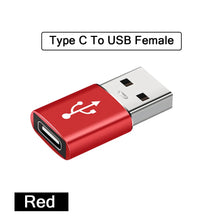 Load image into Gallery viewer, 2PCS USB 3.0 To Type C OTG Charger Adapter Connector Type-C to USB Male To Type-c Adapt Converter for PC MacBook Car USB ipad