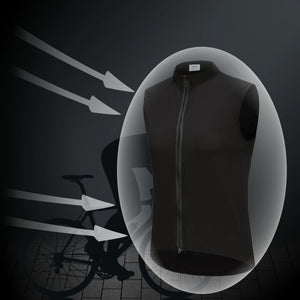 Men's Cycling Sleeveless Jacket: Windproof, Waterproof, Lightweight Vest