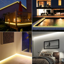 Load image into Gallery viewer, 110V 220V Cob LED Strip Light Super Bright waterproof With EU US Power Supply Switch 288 LEDS/m Warm/Neutral/White Outdoor Decor