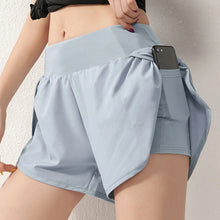 Load image into Gallery viewer, Sports Shorts for Women Anti-exposure Fitness Loose High-waist Yoga Pants Slimming Jogging Pants Outside Casual Pants Summer