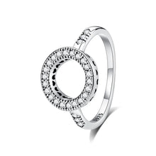 Load image into Gallery viewer, 925 Sterling Silver Rings For Women Original Crown Love Heart Wishbone Engagement Wedding Rose Gold Crystal Ring Luxury Jewelry