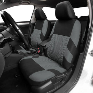 Universal Car Seat Covers Full Set Front Split Rear Bench for SUV Sedan Van