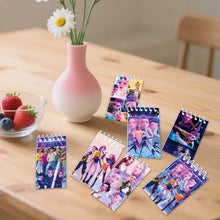 Load image into Gallery viewer, 10PCS Kpop Demon Hunters Notebook Huntrix Rumi Mira Zoey Binder Anime Pattern Stationery Supplies Back To School Gifts 10*6cm