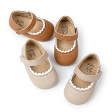 Load image into Gallery viewer, Meckior Baby Shoes - Leather Rubber Sole Anti-Slip Infant First Walkers for Boys &amp; Girls