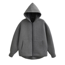 Load image into Gallery viewer, HH 2025 Casual Women's Soild Zipper Hoodie Long Sleeve Big Pocket Zipper Jacket With Hood Female Loose Outerwear Coat Tops