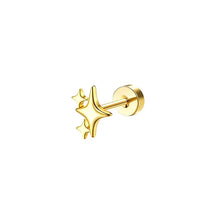 Load image into Gallery viewer, Bobisty 1pc Earrings Surgical Stainless Steel Earrings for Women Dainty Flat Back Earring Stud Hoop Cartilage for Sensitive Ears