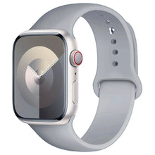 Load image into Gallery viewer, Silicone Band For Apple Watch strap 44mm 45mm 40mm 41mm 42-38mm 45 mm sport bracelet iwatch series 8 7 6 5 4 3 SE 9 Ultra 2 49mm