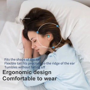 Silicone Noise Cancelling Earplugs - Waterproof Three Layer Ear Protection for Sleep & Swimming