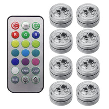 Load image into Gallery viewer, Wireless Adhesive LED Car Interior Ambient Light Remote Control Decor Auto Roof Foot Atmosphere Lamp Bicycle Tail Light