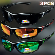 Load image into Gallery viewer, 1/3PCS Vintage Sports Sunglasses Men Women Fishing Running Cycling Mountaineering Sport Man Sun Glasses Anti-Glare UV400