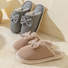 Load image into Gallery viewer, Fashion Women's Bow Slippers Fall/Winter Indoor Bedroom Floor Lightweight and Comfortable&amp;Soft Warm Slippers for Home
