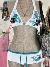Load image into Gallery viewer, Vintage Flower print Cutie set Bikini 2000s Swimsuit Sexy Women Bathing Fashion Halter Strap Swimwear High Street Beach Female