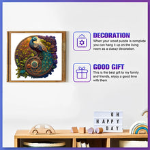 Load image into Gallery viewer, Round Peacock Wooden Jigsaw Puzzle Irregular Animal Shaped Wooden Puzzle Adult Puzzle Toys Festival Gift For Friends and Family