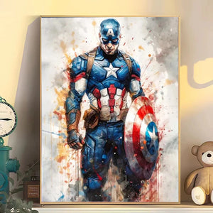 Marvel Movie Art Poster Spider Man Iron Man Deadpool Canvas Painting Classic Anime Character Mural Home Wall Decoration Gift